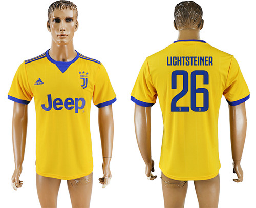 2017 18 Juventus 26 LIGHTSTEINER Away Thailand Soccer Jersey