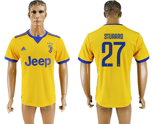 2017 18 Juventus 27 STURARO Away Thailand Soccer Jersey