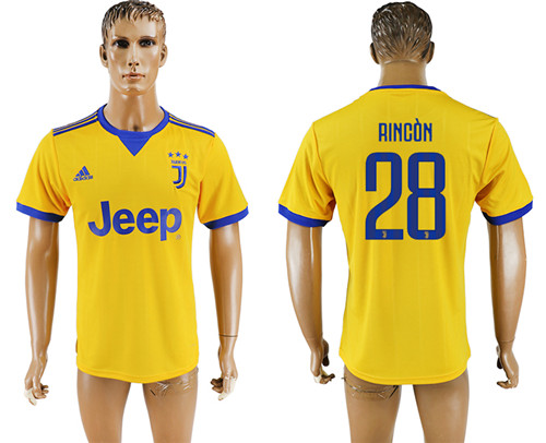 2017 18 Juventus 28 RINCON Away Thailand Soccer Jersey