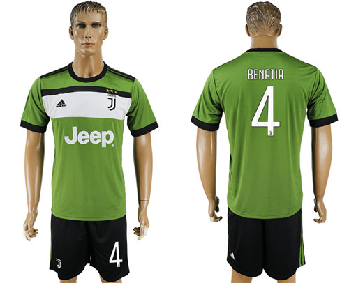 2017 18 Juventus 4 BENATIA Third Away Soccer Jersey