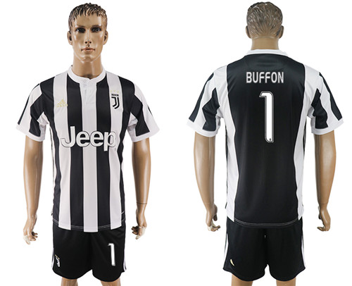 2017 18 Juventus FC 1 BUFFON Home Soccer Jersey