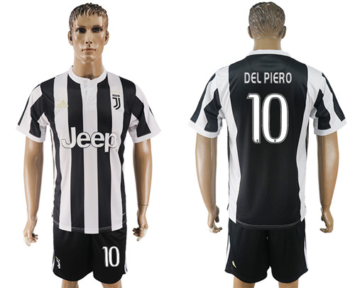 2017 18 Juventus FC 10 DEL PIERO Home Soccer Jersey