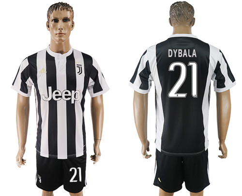 2017 18 Juventus FC 21 DYBALA Home Soccer Jersey