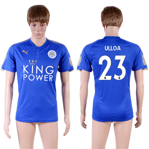 2017 18 Leicester City 23 ULLOA Home Thailand Soccer Jersey