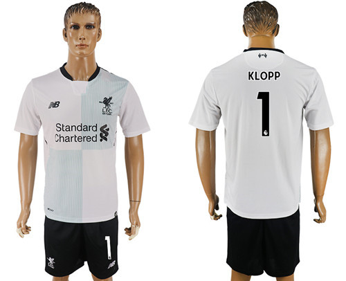 2017 18 Liverpool 1 KLOPP Away Soccer Jersey