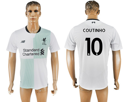 2017 18 Liverpool 10 COUTINHO Away Thailand Soccer Jersey