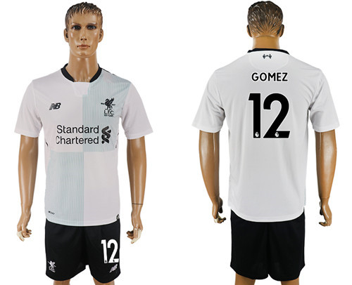 2017 18 Liverpool 12 GOMEZ Away Soccer Jersey