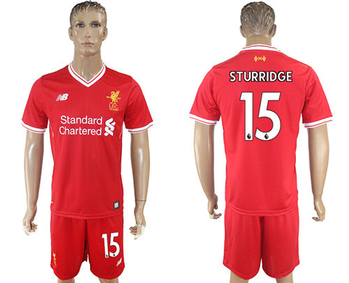 2017 18 Liverpool 15 STURRIDGE Home Soccer Jersey