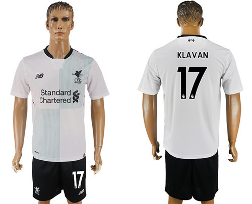 2017 18 Liverpool 17 KLAVAN Away Soccer Jersey