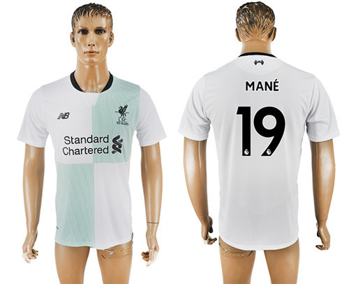 2017 18 Liverpool 19 MANE Away Thailand Soccer Jersey