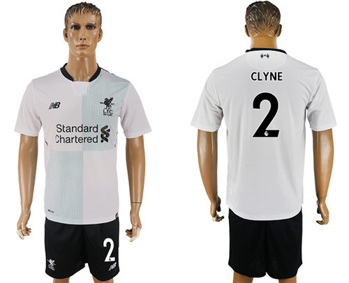 2017 18 Liverpool 2 CLYNE Away Soccer Jersey