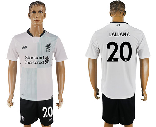 2017 18 Liverpool 20 LALLANA Away Soccer Jersey