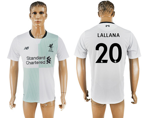 2017 18 Liverpool 20 LALLANA Away Thailand Soccer Jersey