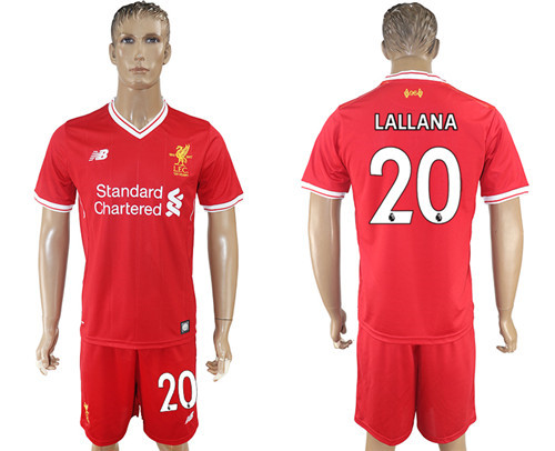 2017 18 Liverpool 20 LALLANA Home Soccer Jersey