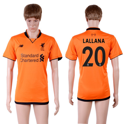 2017 18 Liverpool 20 LALLANA Third Away Thailand Soccer Jersey