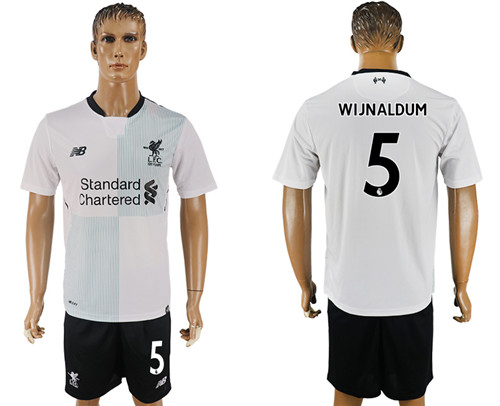 2017 18 Liverpool 5 WIJNALDUM Away Soccer Jersey