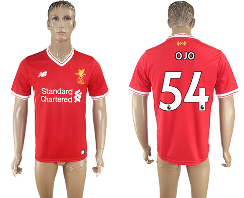 2017 18 Liverpool 54 OJO Home Thailand Soccer Jersey