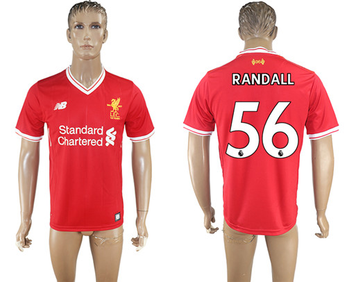 2017 18 Liverpool 56 RANDALL Home Thailand Soccer Jersey
