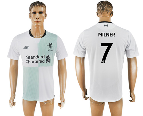 2017 18 Liverpool 7 MILNER Away Thailand Soccer Jersey