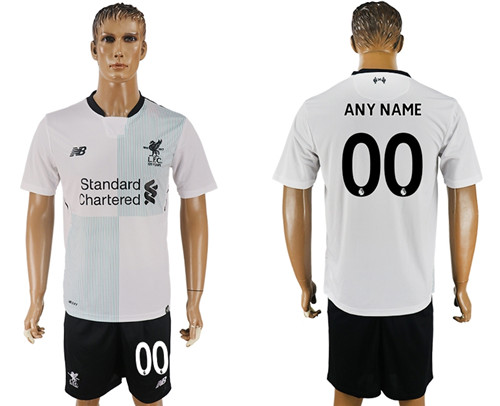 2017 18 Liverpool Away Customized Soccer Jersey
