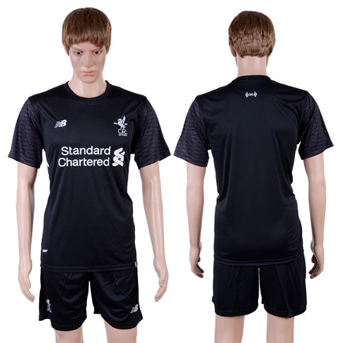 2017 18 Liverpool Black Goalkeeper Soccer Jersey