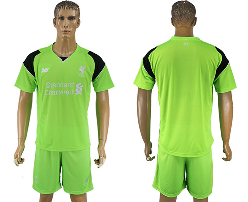 2017 18 Liverpool Green Goalkeeper Soccer Jersey