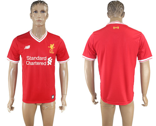 2017 18 Liverpool Home Thailand Soccer Jersey