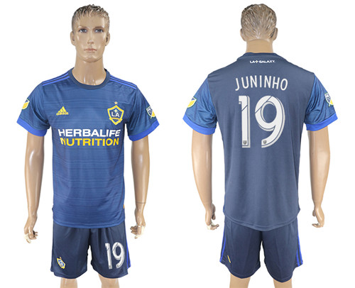 2017 18 Los Angeles Galaxy 19 JUNINHO Away Soccer Jersey