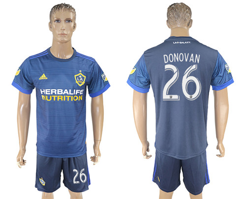 2017 18 Los Angeles Galaxy 26 DONOVAN Away Soccer Jersey