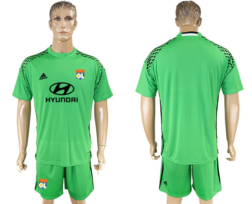 2017 18 Lyon Green Goalkeeper Soccer Jersey