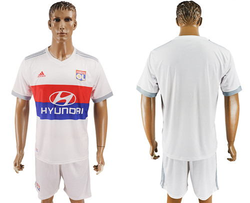 2017 18 Lyon Home Soccer Jersey