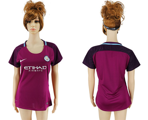 2017 18 Manchester City Away Women Soccer Jersey