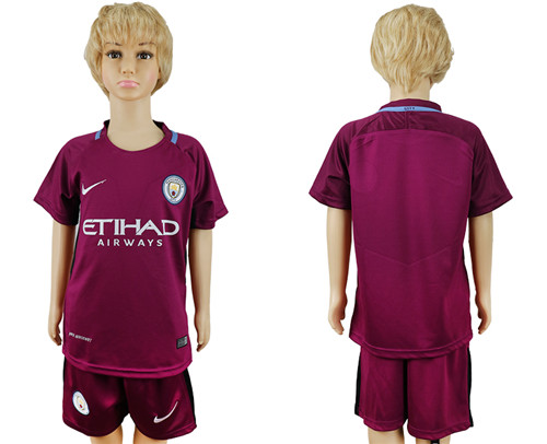 2017 18 Manchester City Away Youth Soccer Jersey