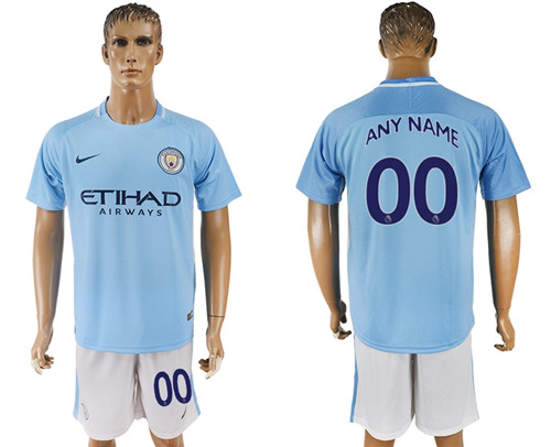 2017 18 Manchester City Home Customized Soccer Jersey