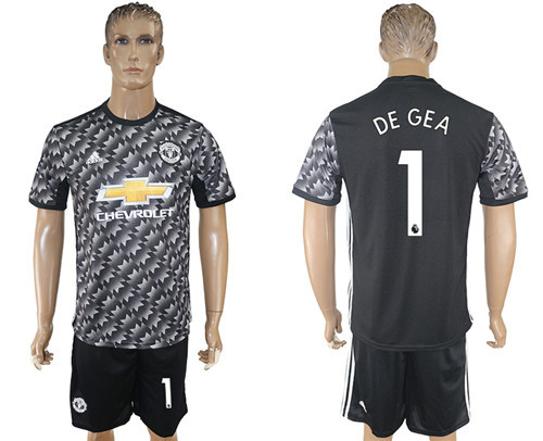 2017 18 Manchester United 1 DE GEA Away Soccer Jersey