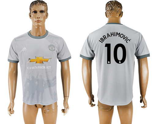 2017 18 Manchester United 10 IBRAHIMOVIC Third Away Thailand Soccer Jersey