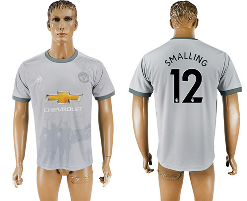 2017 18 Manchester United 12 SMALLING Away Thailand Soccer Jersey