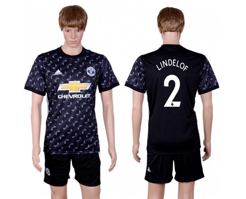 2017 18 Manchester United 2 LINDELOF Away Soccer Jersey