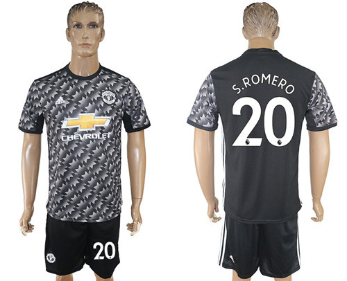 2017 18 Manchester United 20 S.ROMERO Away Soccer Jersey