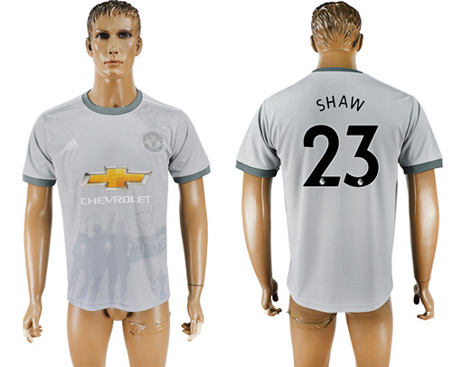 2017 18 Manchester United 23 SHAW Away Thailand Soccer Jersey
