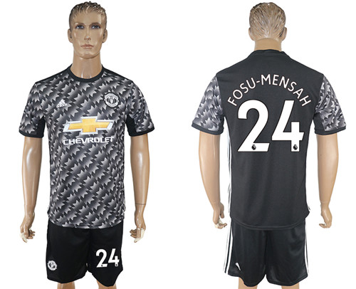 2017 18 Manchester United 24 FOSU MENSAH Away Soccer Jersey