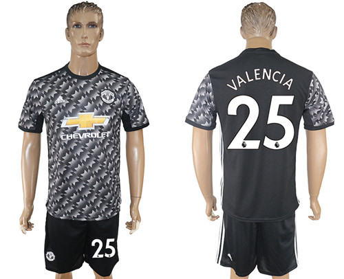 2017 18 Manchester United 25 VALENCIA Away Soccer Jersey