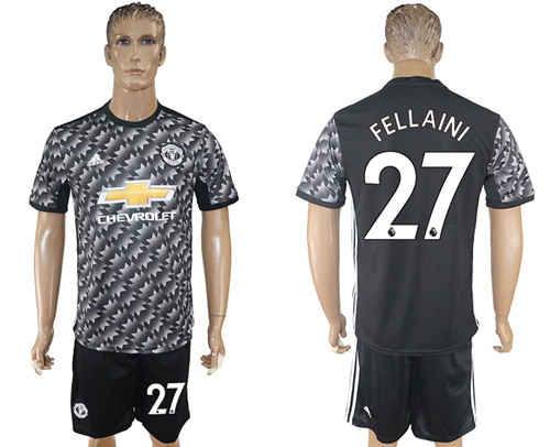 2017 18 Manchester United 27 FELLAINI Away Soccer Jersey