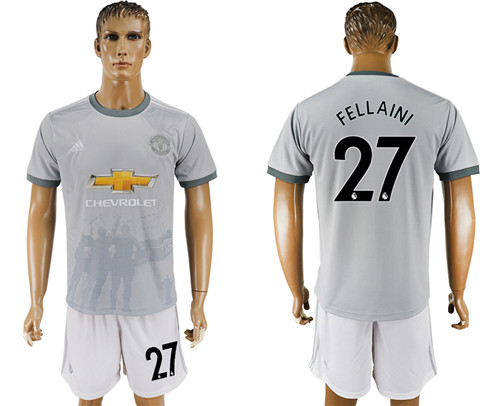 2017 18 Manchester United 27 FELLAINI Third Away Soccer Jersey