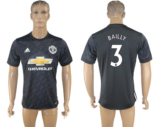 2017 18 Manchester United 3 BAILLY Third Away Thailand Soccer Jersey