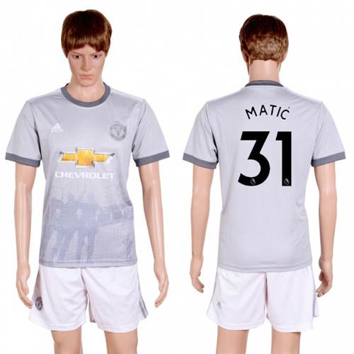 2017 18 Manchester United 31 MATIC Third Away Soccer Jersey