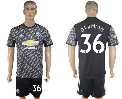 2017 18 Manchester United 36 DARMIAN Away Soccer Jersey