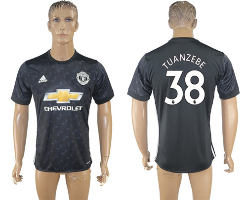 2017 18 Manchester United 38 TUANZEBE Third Away Thailand Soccer Jersey