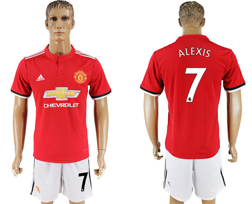 2017 18 Manchester United 7 ALEXIS Home Soccer Jersey