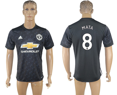 2017 18 Manchester United 8 MATA Third Away Thailand Soccer Jersey